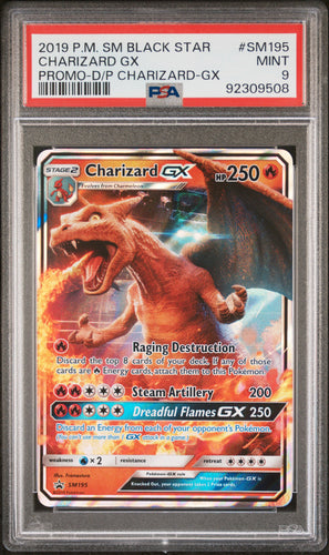 Charizard Gx 2019 Pokemon Sm Black Star Promo-D/P Charizard-Gx #SM195 PSA 9