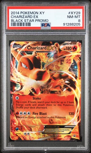 Charizard Ex 2014 Pokemon Xy Black Star Promo Black Star Promo #XY29 PSA 8