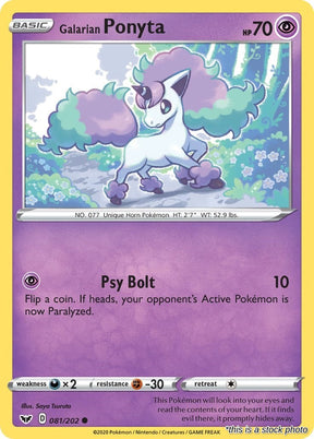 Galarian Ponyta - 081/202 - [SWSH01 - SWSH01: Sword & Shield Base Set]