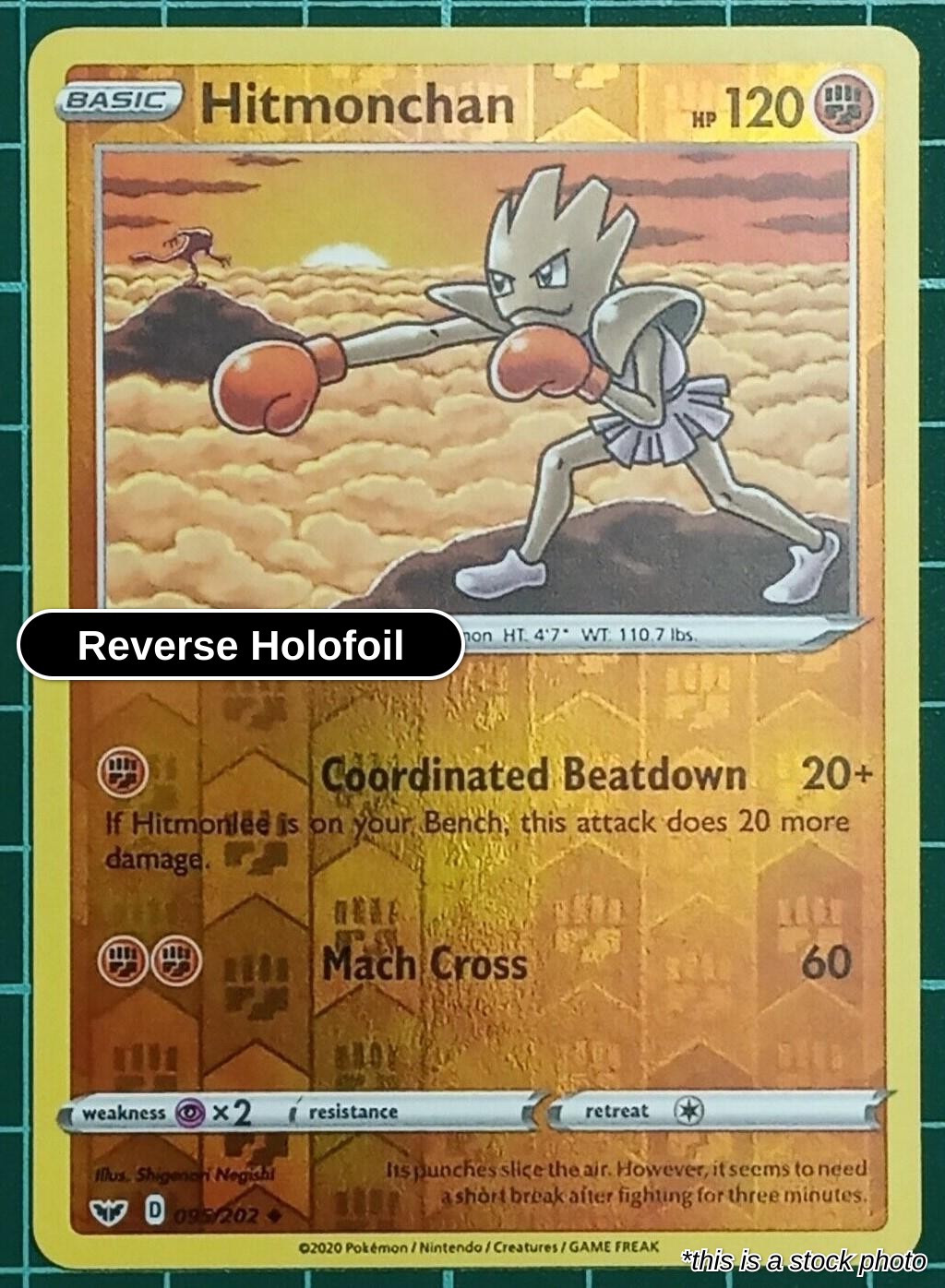 Hitmonchan -Reverse Holofoil - 095/202 - [SWSH01 - SWSH01: Sword & Shield Base Set]