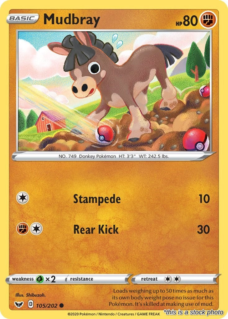 Mudbray - 105/202 - [SWSH01 - SWSH01: Sword & Shield Base Set]