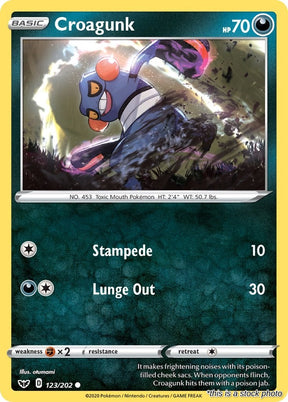 Croagunk - 123/202 - [SWSH01 - SWSH01: Sword & Shield Base Set]