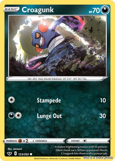 Croagunk - 123/202 - [SWSH01 - SWSH01: Sword & Shield Base Set]