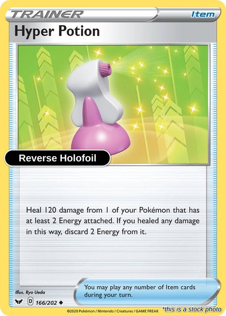 Hyper Potion - 166/202 - [SWSH01 - SWSH01: Sword & Shield Base Set] - Reverse Holofoil