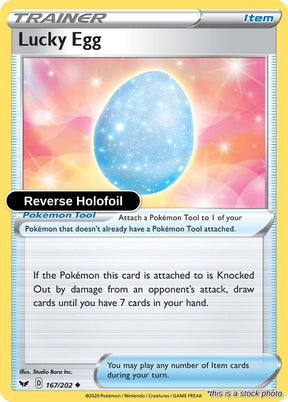 Lucky Egg - 167/202 - [SWSH01 - SWSH01: Sword & Shield Base Set] - Reverse Holofoil