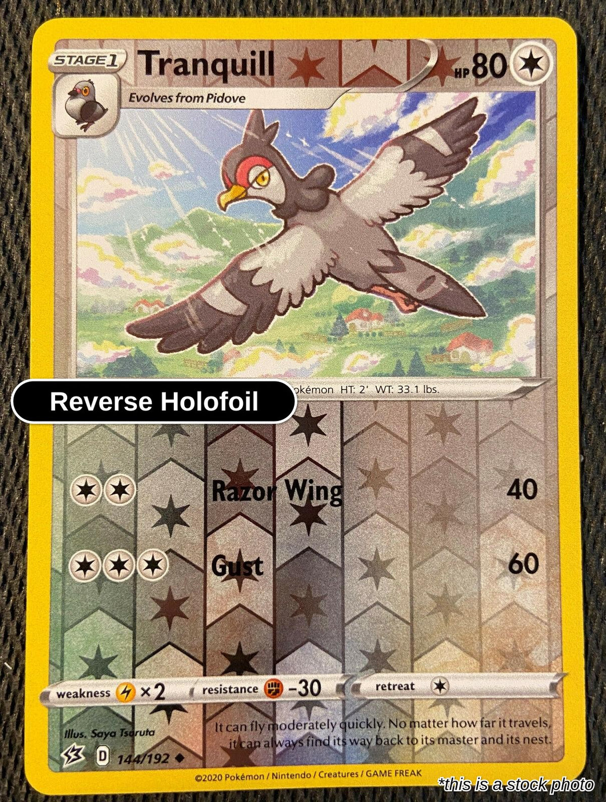 Tranquill - 144/192 - [SWSH02 - SWSH02: Rebel Clash] - Reverse Holofoil