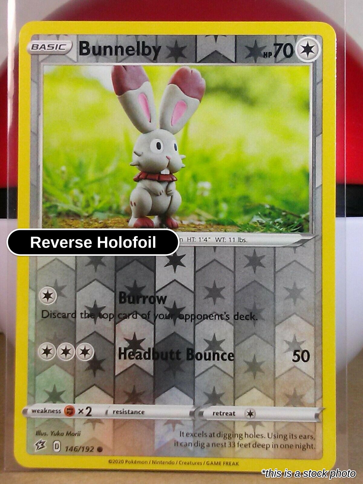 Bunnelby - 146/192 - [SWSH02 - SWSH02: Rebel Clash] - Reverse Holofoil
