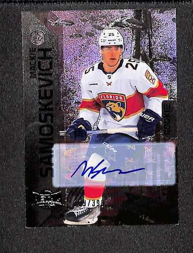 Mackie Samoskevich 2023-24 SkyBox Metal Universe Auto Silver #192 /399