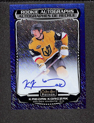 Kaedan Korczak 2022-23 O-Pee-Chee Platinum - Rookie Autographs #R-KK