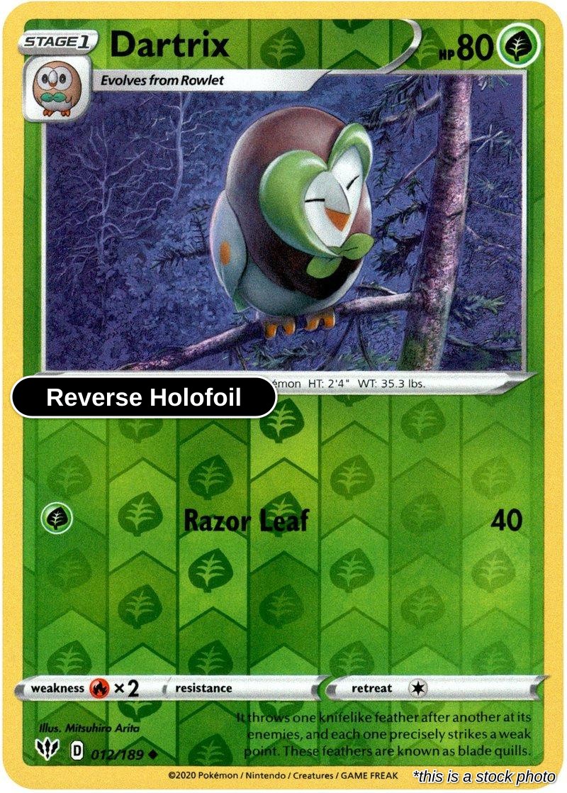 Dartrix - 012/189 - [SWSH03 - SWSH03: Darkness Ablaze] - Reverse Holofoil