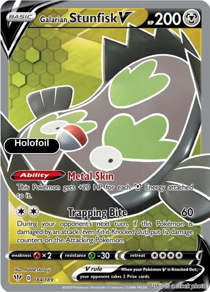 Galarian Stunfisk V (Full Art)