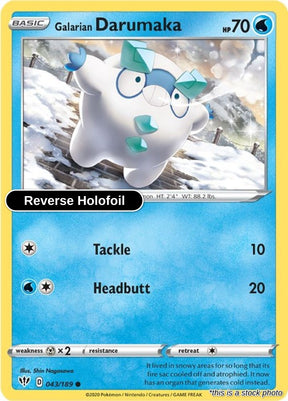 Galarian Darumaka - 043/189 - [SWSH03 - SWSH03: Darkness Ablaze] - Reverse Holofoil