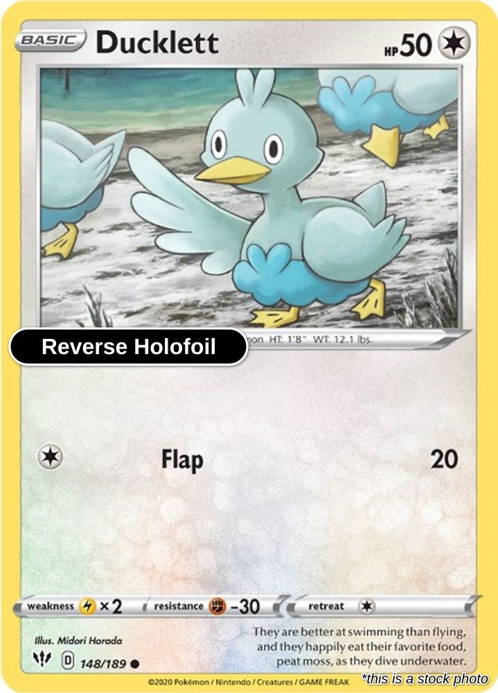 Ducklett - 148/189 - [SWSH03 - SWSH03: Darkness Ablaze] - Reverse Holofoil