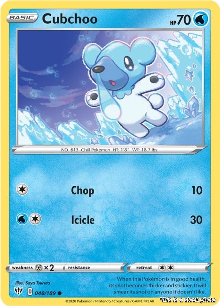 Cubchoo - 048/189 - [SWSH03 - SWSH03: Darkness Ablaze]
