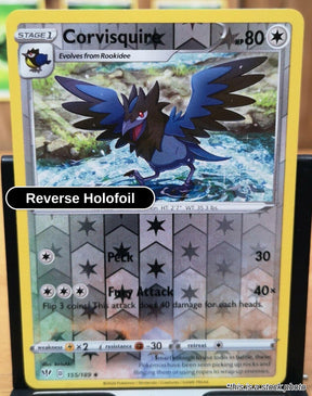 Corvisquire - 155/189 - [SWSH03 - SWSH03: Darkness Ablaze] - Reverse Holofoil