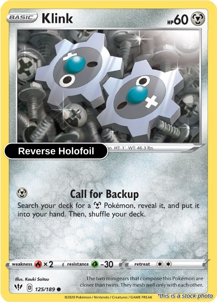 Klink - 125/189 - [SWSH03 - SWSH03: Darkness Ablaze] - Reverse Holofoil