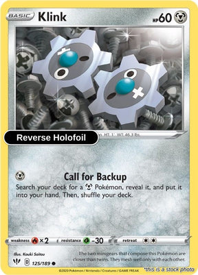 Klink - 125/189 - [SWSH03 - SWSH03: Darkness Ablaze] - Reverse Holofoil