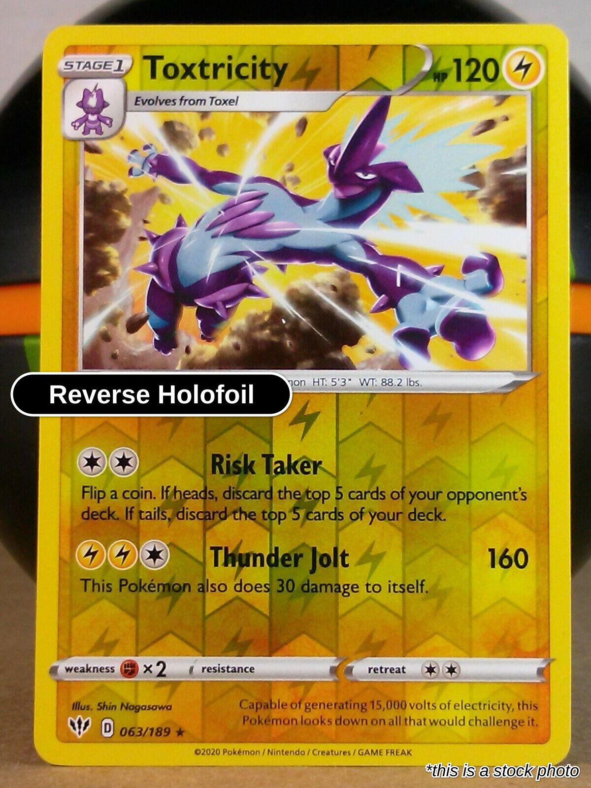 Toxtricity - 063/189 - [SWSH03 - SWSH03: Darkness Ablaze] - Reverse Holofoil