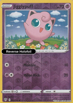 Jigglypuff - 067/189 - [SWSH03 - SWSH03: Darkness Ablaze] - Reverse Holofoil