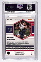 Anthony Edwards 2020 Panini Mosaic Green Mosaic #252 PSA 10