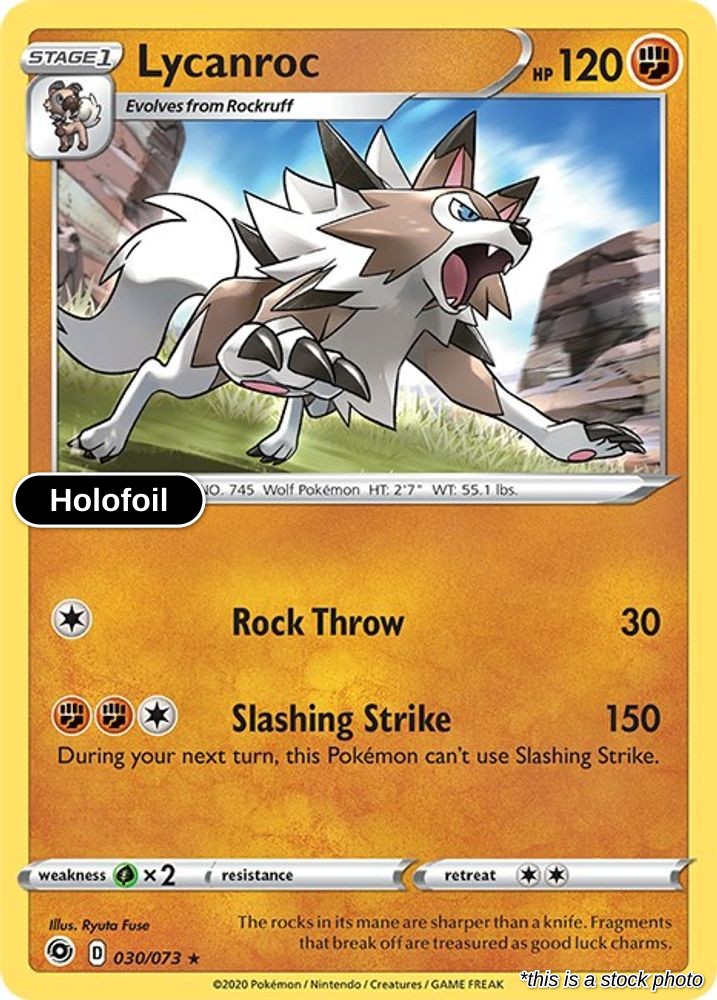 Lycanroc - 30/73 - [CHP - Champion's Path] - Holofoil