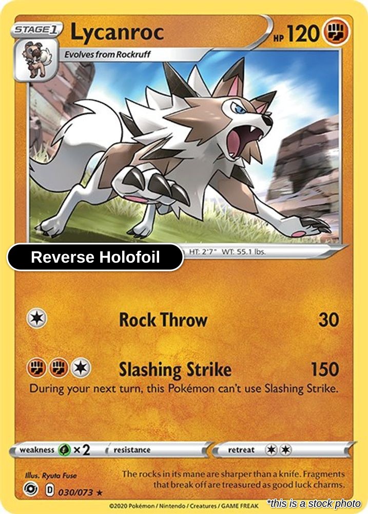 Lycanroc - 30/73 - [CHP - Champion's Path] - Reverse Holofoil