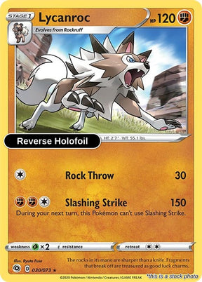 Lycanroc - 30/73 - [CHP - Champion's Path] - Reverse Holofoil