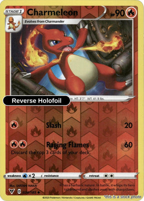 Charmeleon - 024/185 - [SWSH04 - SWSH04: Vivid Voltage] - Reverse Holofoil