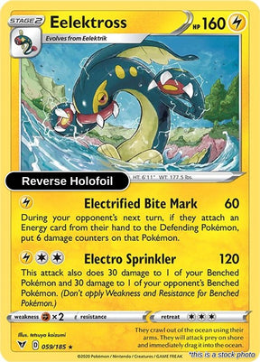 Eelektross - 059/185 - [SWSH04 - SWSH04: Vivid Voltage] - Reverse Holofoil