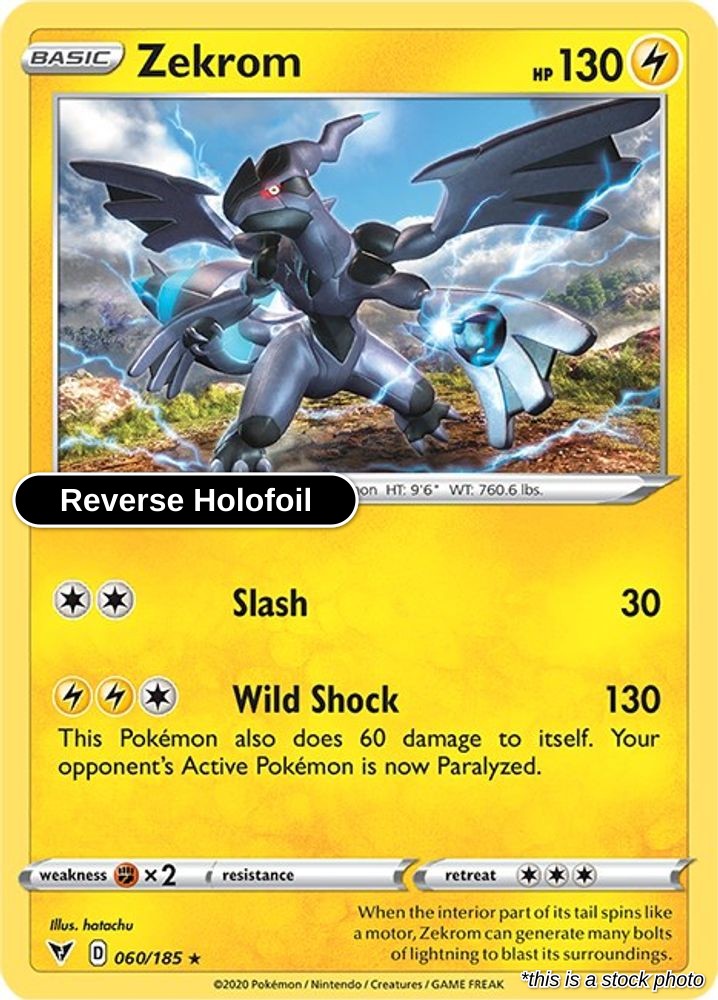 Zekrom - 060/185 - [SWSH04 - SWSH04: Vivid Voltage] - Reverse Holofoil
