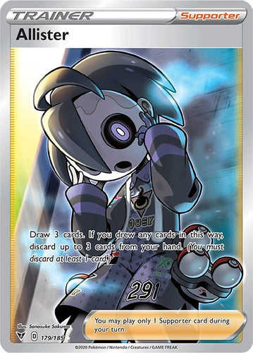 Image for Allister (Full Art) (179/185) [SWSH04: Vivid Voltage]