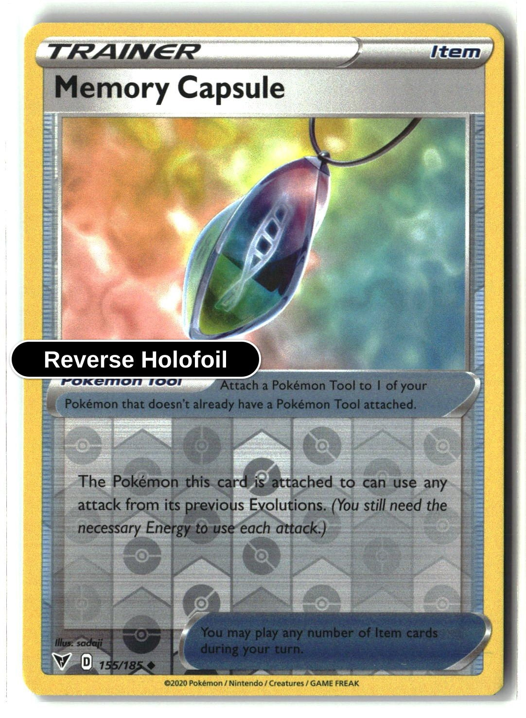 Memory Capsule - 155/185 - [SWSH04 - SWSH04: Vivid Voltage] - Reverse Holofoil