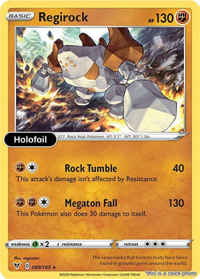 Regirock - 089/185 - [SWSH04 - SWSH04: Vivid Voltage] - Holofoil