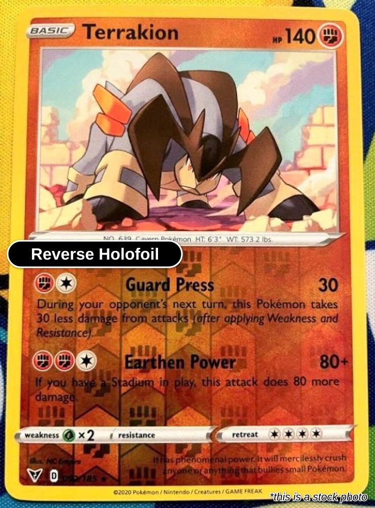 Terrakion - 092/185 - [SWSH04 - SWSH04: Vivid Voltage] - Reverse Holofoil