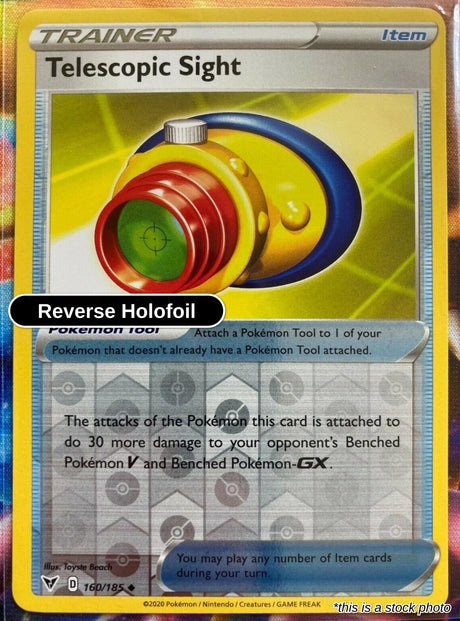 Telescopic Sight - 160/185 - [SWSH04 - SWSH04: Vivid Voltage] - Reverse Holofoil