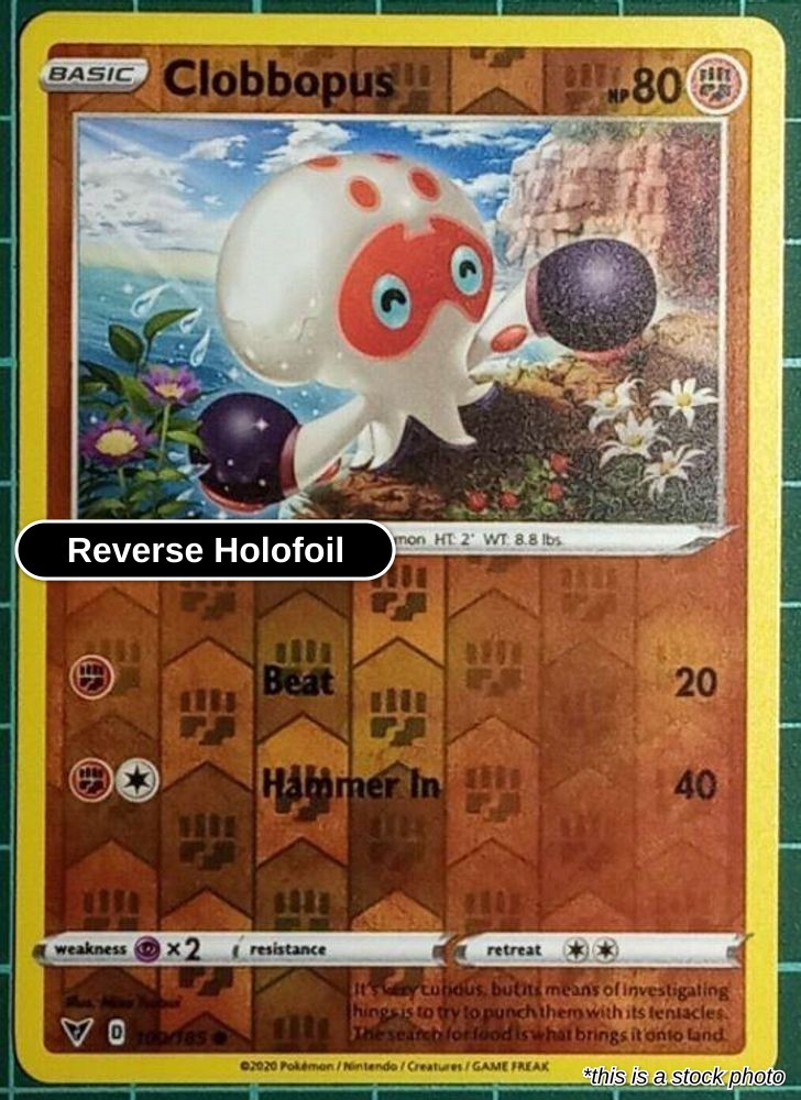 Clobbopus - 100/185 - [SWSH04 - SWSH04: Vivid Voltage] - Reverse Holofoil