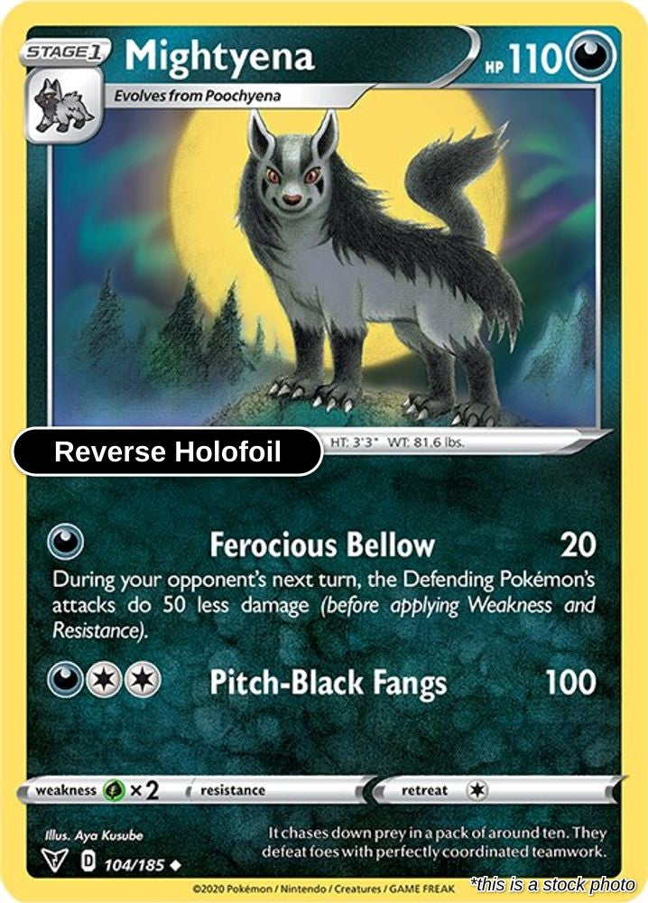 Mightyena - 104/185 - [SWSH04 - SWSH04: Vivid Voltage] - Reverse Holofoil