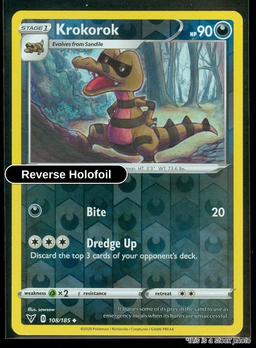 Krokorok - 108/185 - [SWSH04 - SWSH04: Vivid Voltage] - Reverse Holofoil