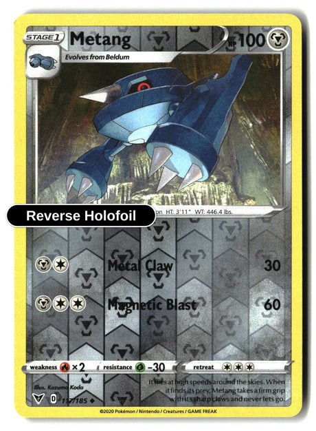Metang - 117/185 - [SWSH04 - SWSH04: Vivid Voltage] - Reverse Holofoil