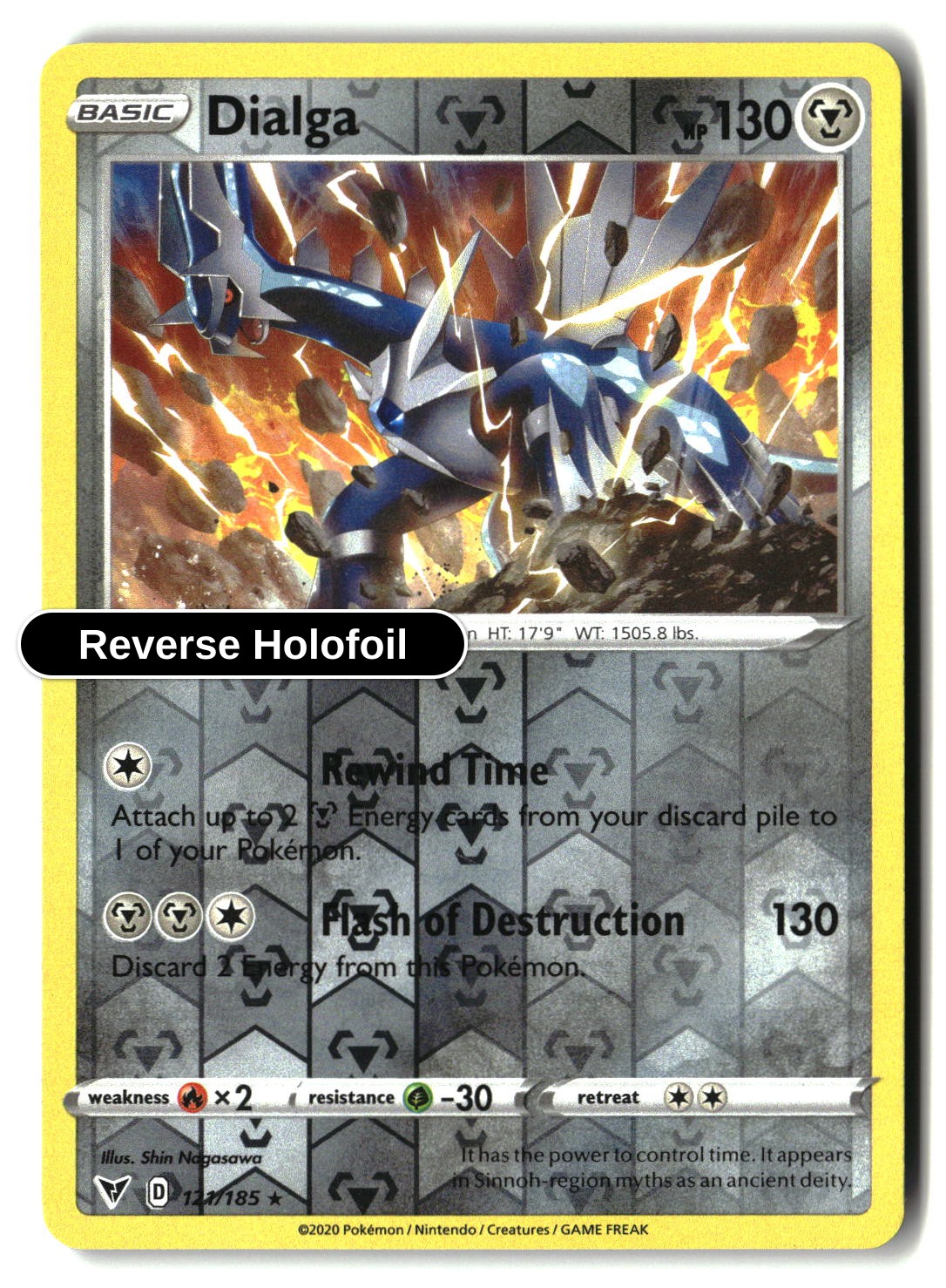 Dialga - 121/185 - [SWSH04 - SWSH04: Vivid Voltage] - Reverse Holofoil