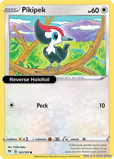 Pikipek - 143/185 - [SWSH04 - SWSH04: Vivid Voltage] - Reverse Holofoil