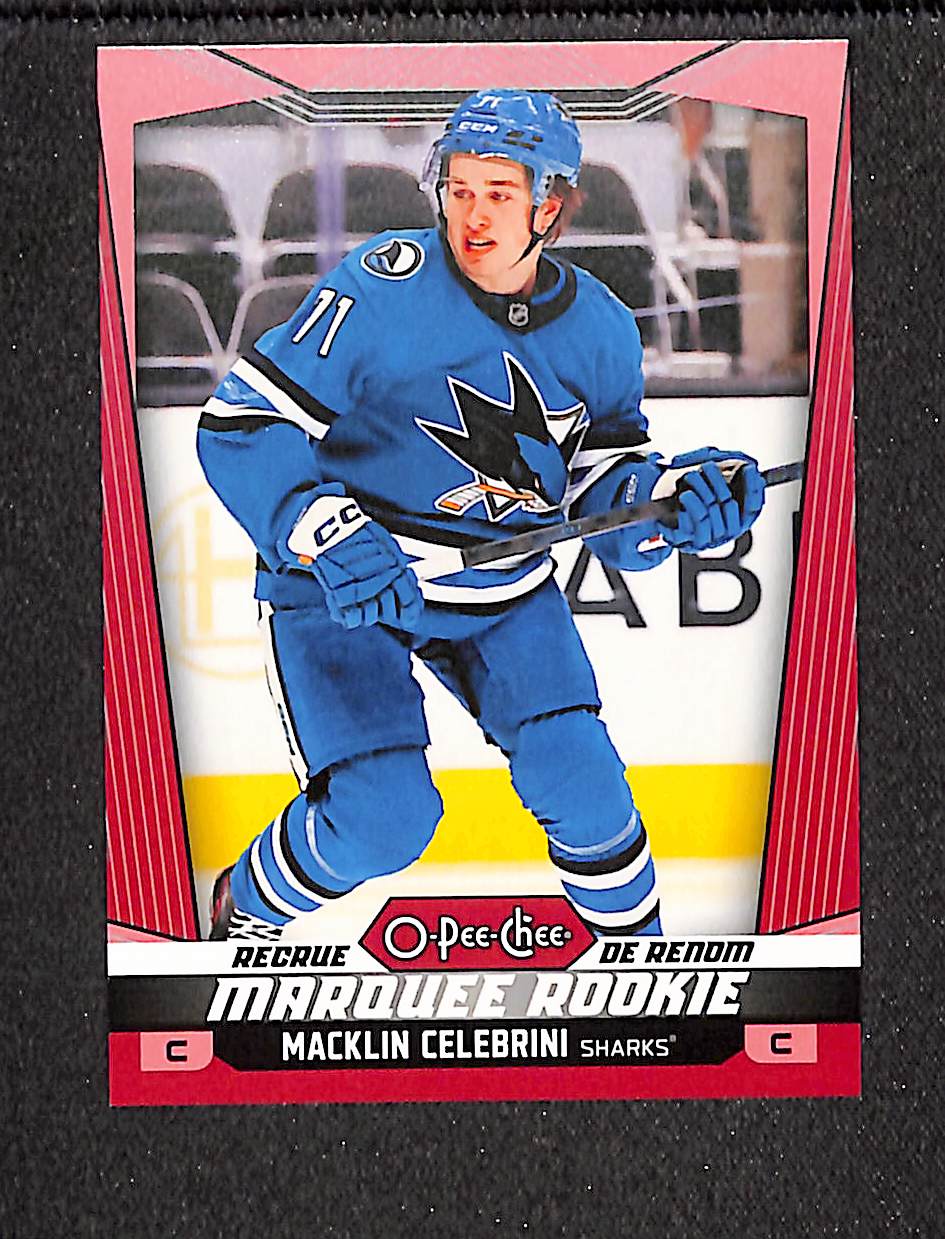 Macklin Celebrini 2024-25 O-Pee-Chee Pee-Chee - Red Border #545