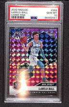 Load image into Gallery viewer, Lamelo Ball 2020 Panini Mosaic Camo Pink #262 PSA 10
