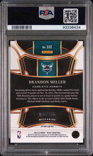 Load image into Gallery viewer, Brandon Miller 2023 Panini Select Purple Flash #332 /175 PSA 9
