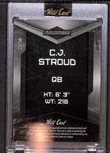 Load image into Gallery viewer, C.J. Stroud 2023 Wild Card Alumination Draft - Rainbow Gold #AB-17 /50
