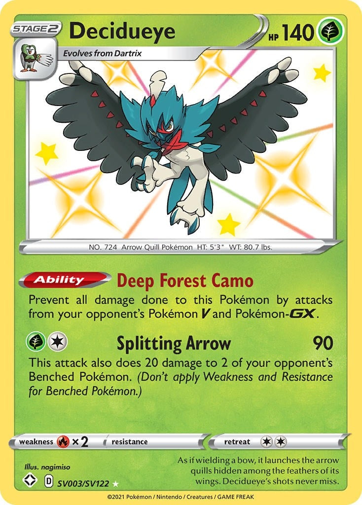 Decidueye (SV003/SV122) [Shining Fates: Shiny Vault]