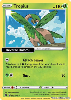 Tropius - 005/072 - [SHF - Shining Fates] - Reverse Holofoil