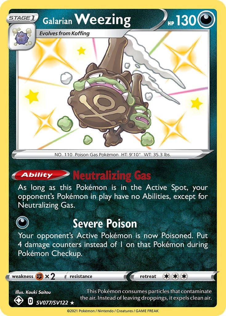 Galarian Weezing (SV077/SV122) [Shining Fates: Shiny Vault]
