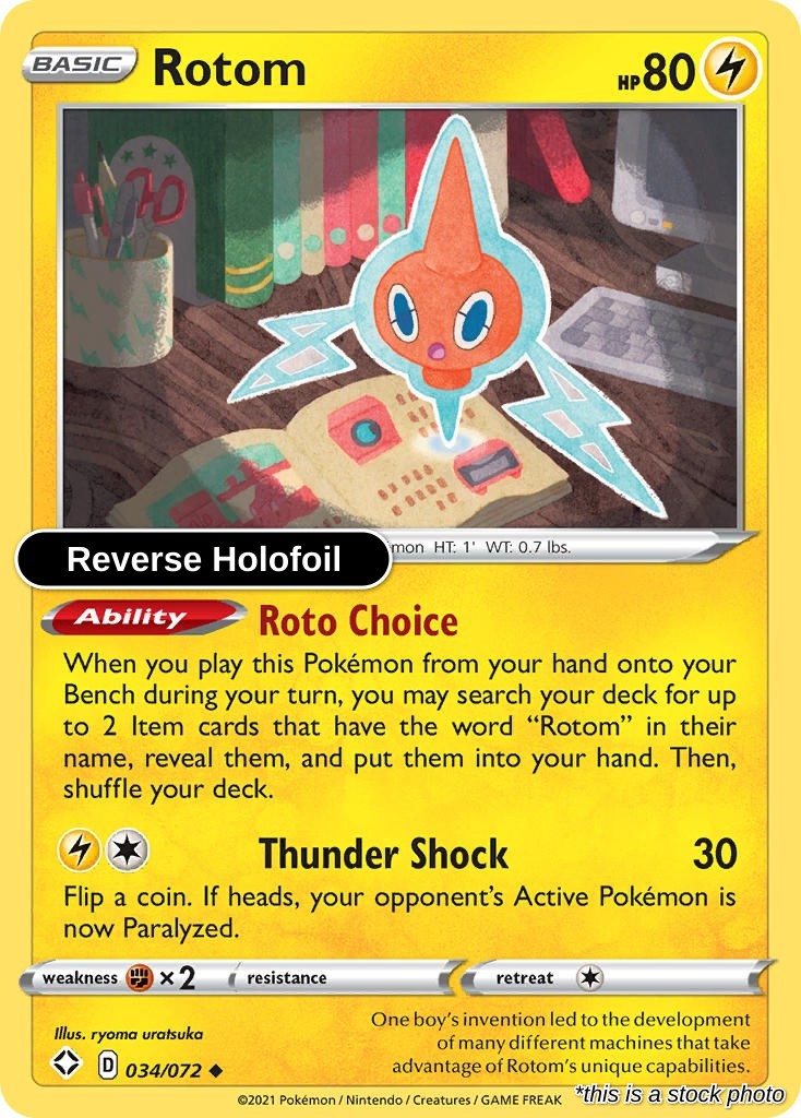 Rotom -Reverse Holofoil - 034/072 - [SHF - Shining Fates]