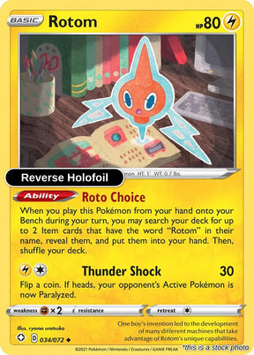 Rotom -Reverse Holofoil - 034/072 - [SHF - Shining Fates]